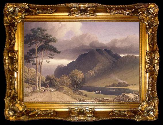 framed  George Fennel Robson Loch Lubnaig,Perthshire (mk470, ta009-2